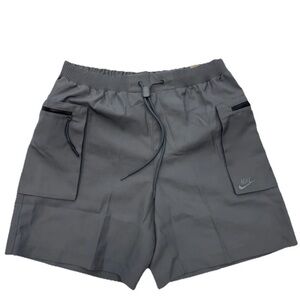 Nike Tech Gray Shorts with Elastic Waistband